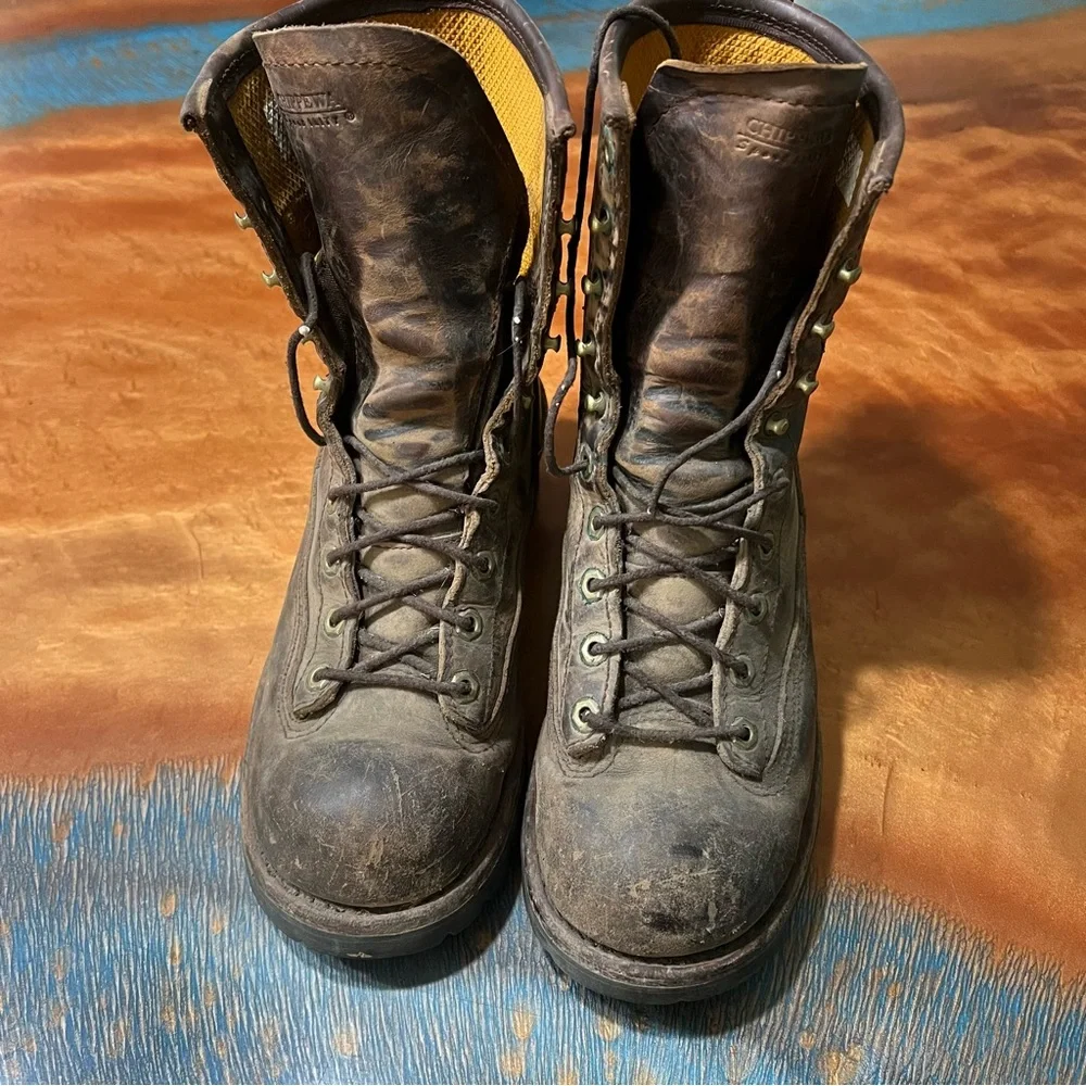 Chippewa Paladin 8”  Waterproof Logger Brown Boots Size 8.5 M 73100 Steel Toe